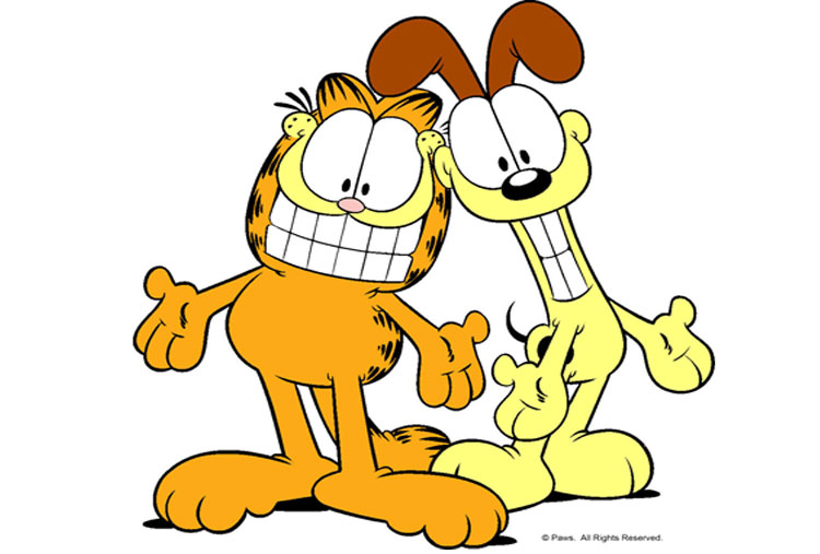 Odie y Garfield