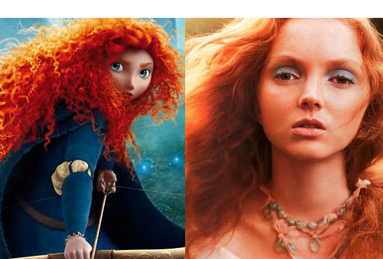 Lily Cole y la Princesa Merida