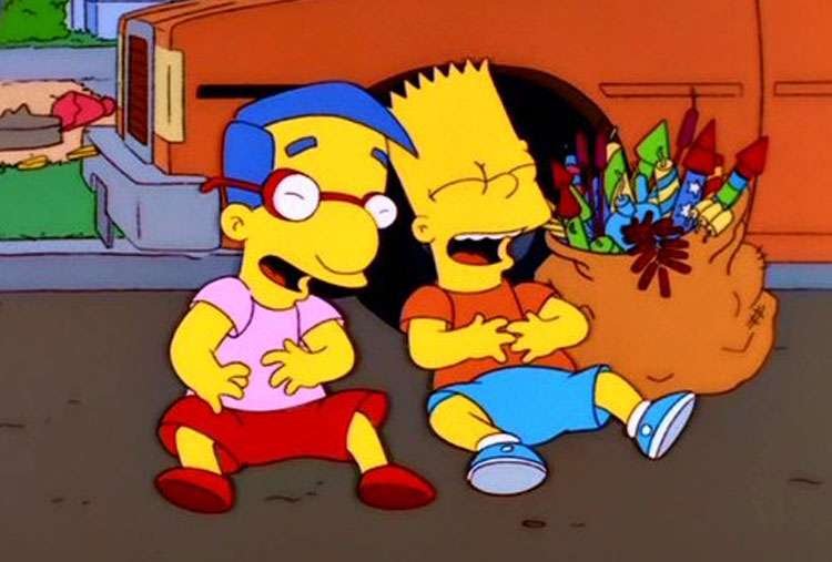 Bart y Milhouse