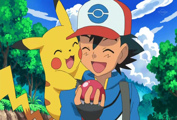 Ash y Pikachu