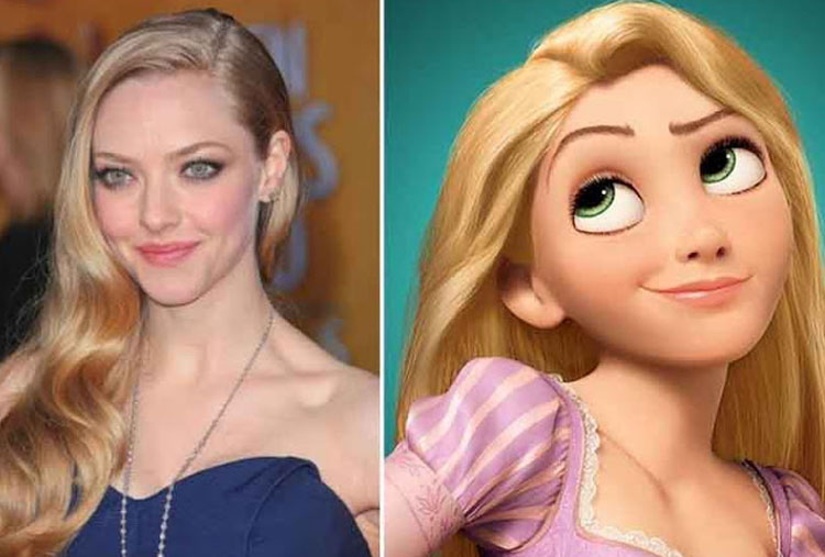 Amanda Seyfried y Rapunzel