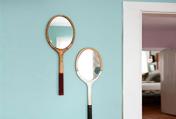 Espejos de raquetas de tennis