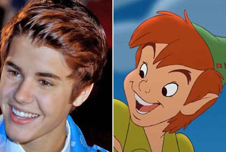 Justin Bieber y Peter Pan