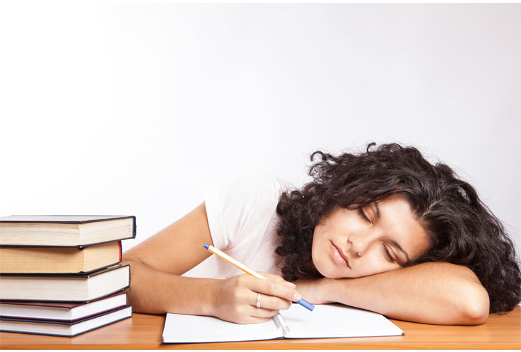No estudies cansado