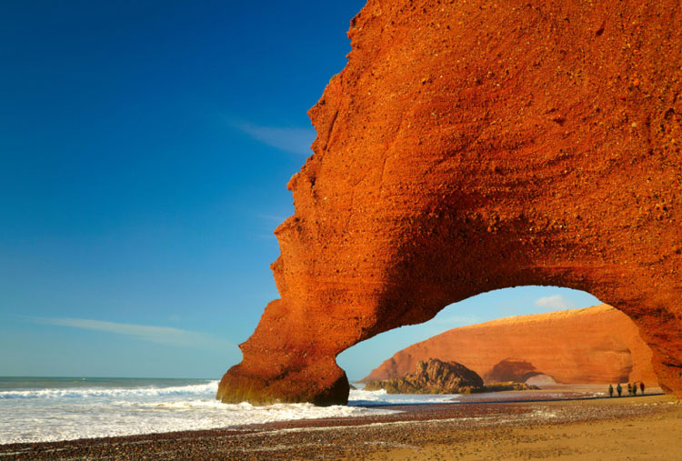 Playa roja, Marruecos