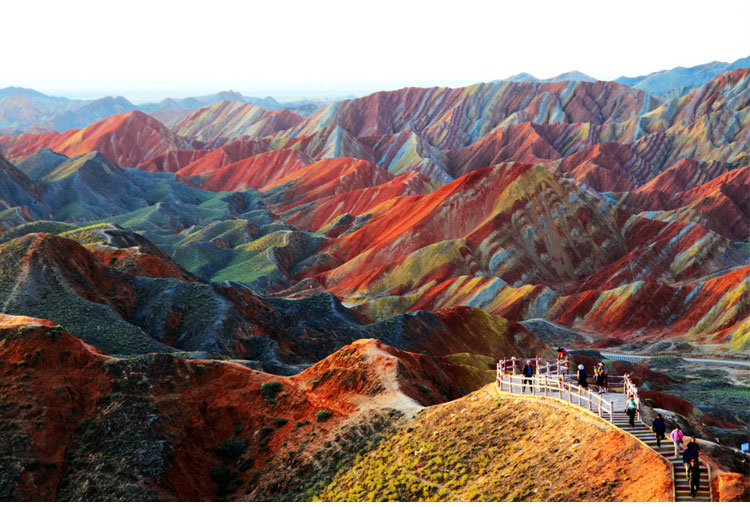 Las montañas de colores de Zhangye Danxia