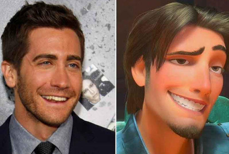 Jake Gyllenhaal y Flynn Rider