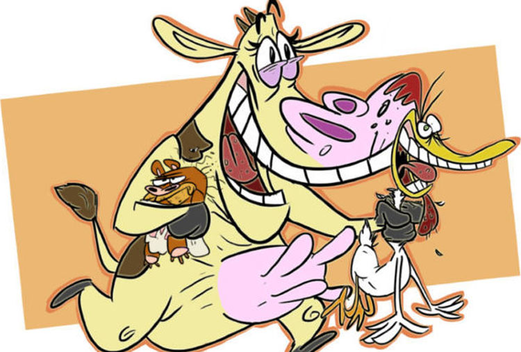La vaca y el pollito
