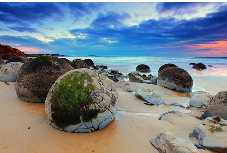 Las esferas de piedra de Moeraki