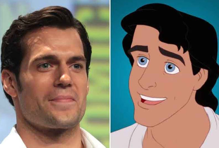 Henry Cavil y el Príncipe Eric