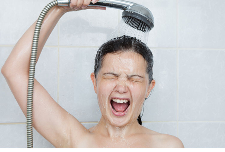 No acabar la ducha con agua fría