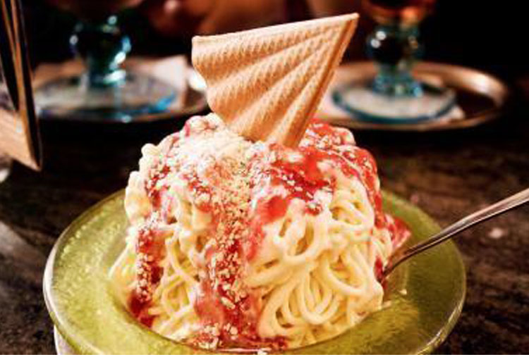 Helado de Spaghetti