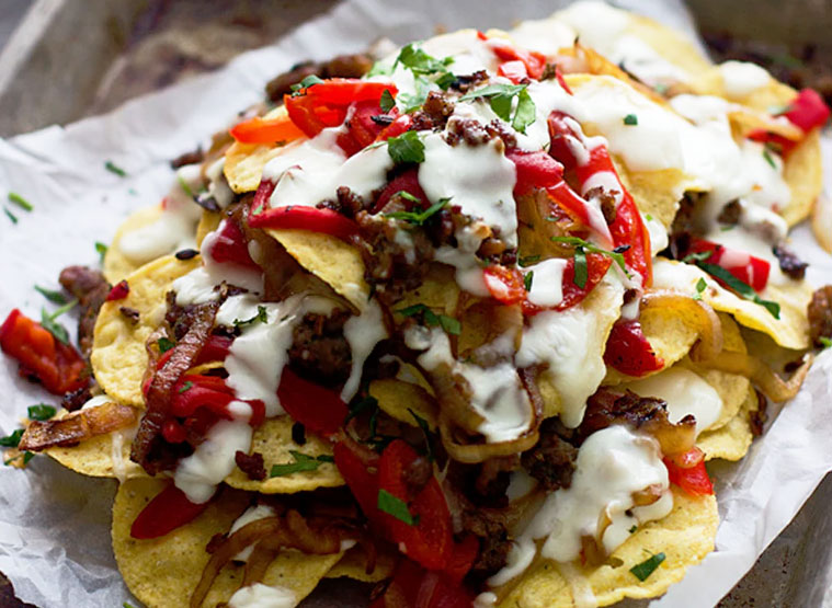 Nachos al estilo italiano