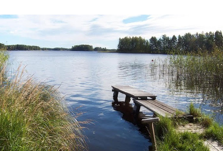Un baño en los lagos de Suecia