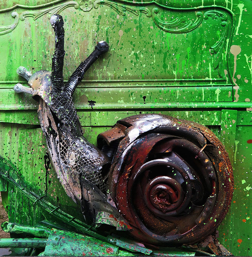 Un caracol, lento pero seguro