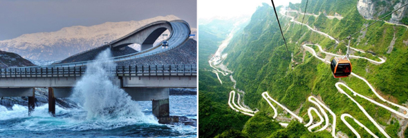 Estas son las carreteras más EXTREMAS y PELIGROSAS del mundo ¿Te atreves a manejar en ellas?