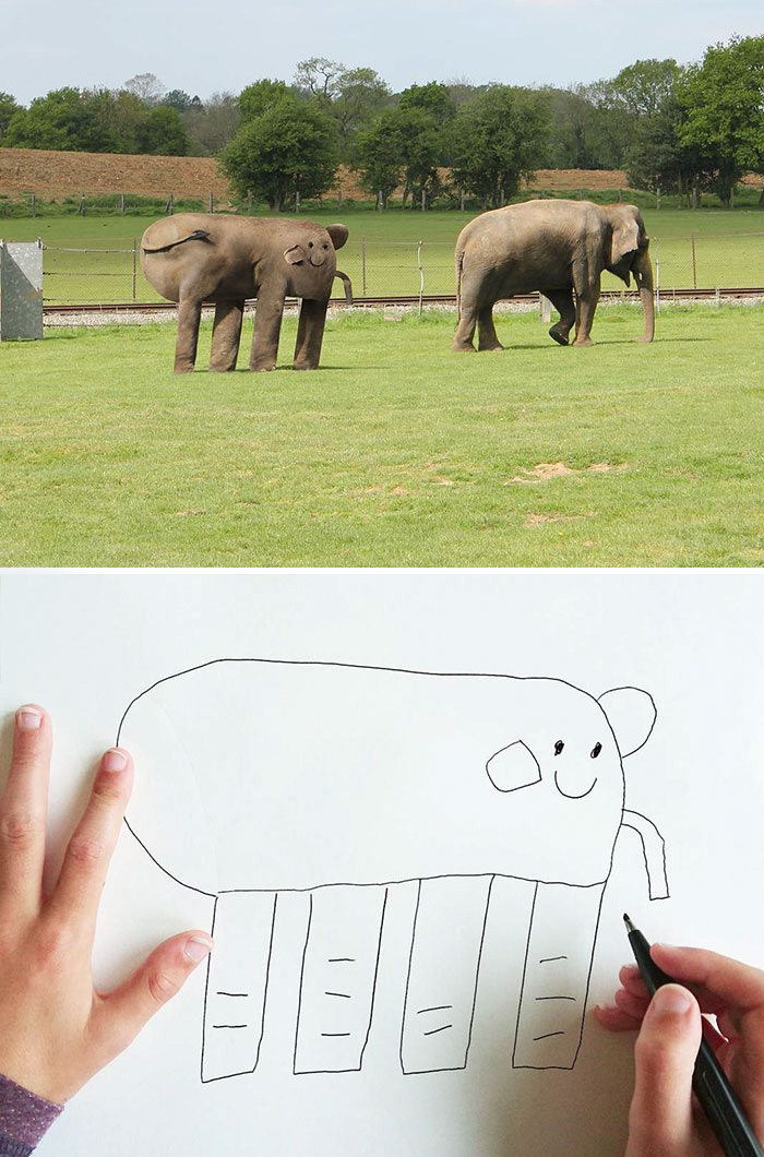 No pues... si se parece a un elefante de verdad...