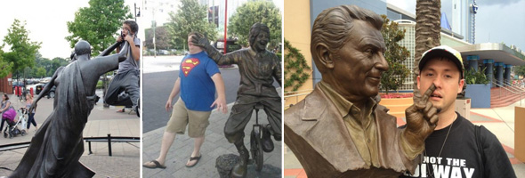 Las 20 fotos más épicas y graciosas de personas con estatuas