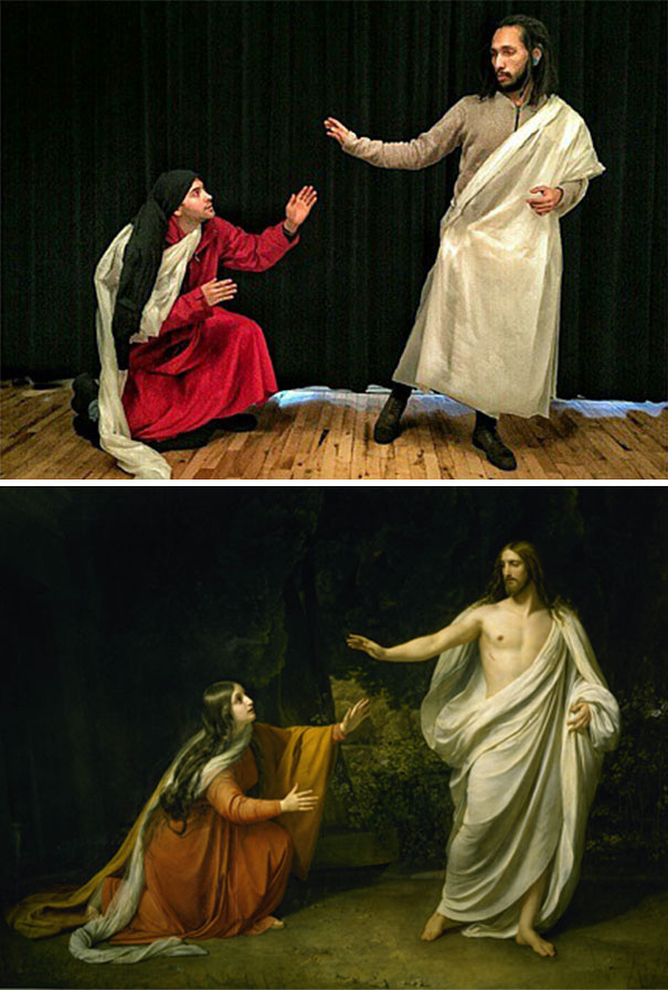 “La aparición de Cristo a Magdalena tras la Resurrección” de Alexander Ivanov, 1835