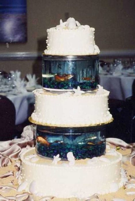 La novia quería un pastel único y original