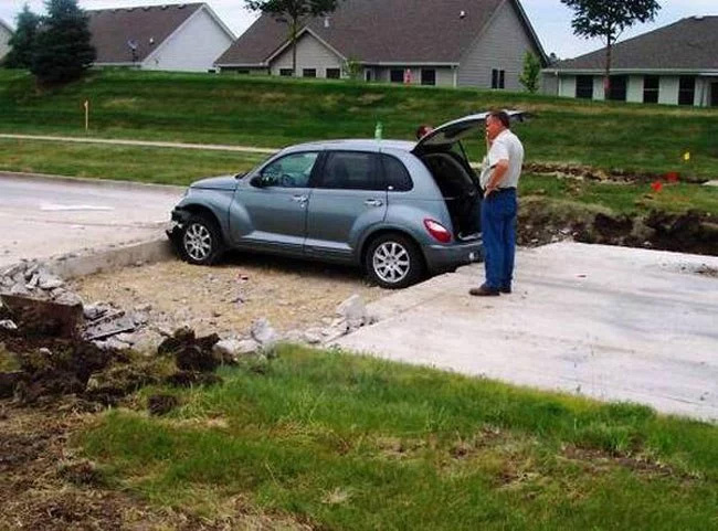 De repente la carretera desapareció