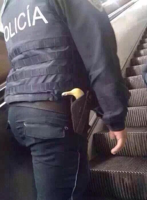Nuestros oficiales de policía siempre están bien armados