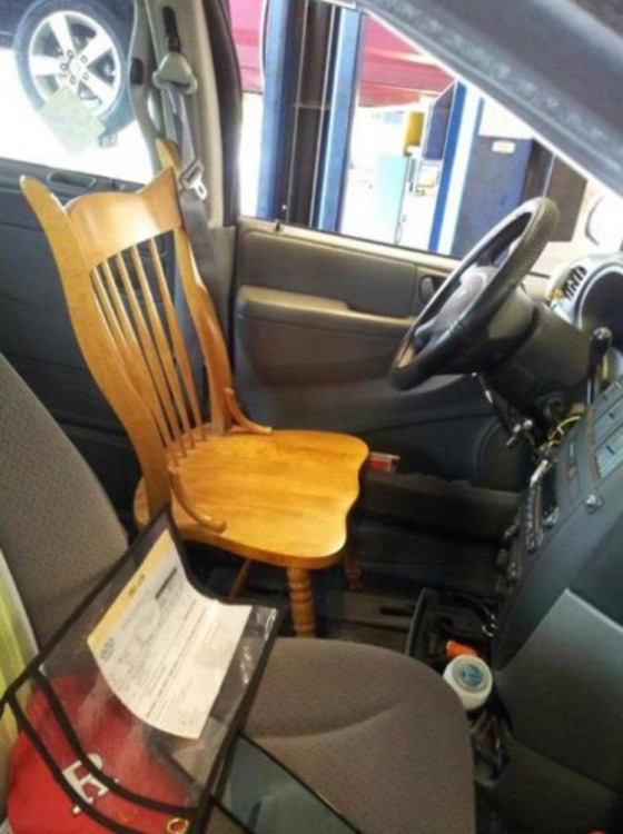 Cuando el asiento falla, mejor una silla