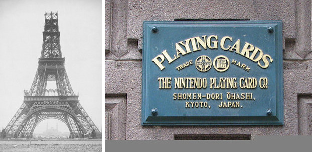 La Torre Eiffel fue inaugurada el mismo año que la fundación de Nintendo