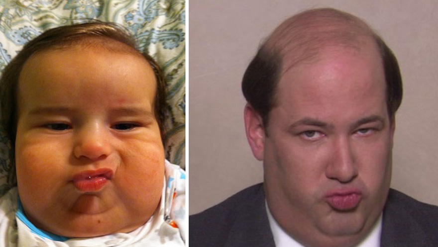 “Este bebé se parece a Kevin de The Office“