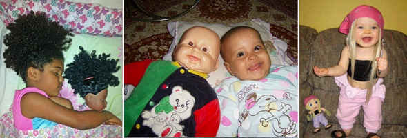 Bebés que son idénticos a su muñeca ¡Como dos gotas de agua!