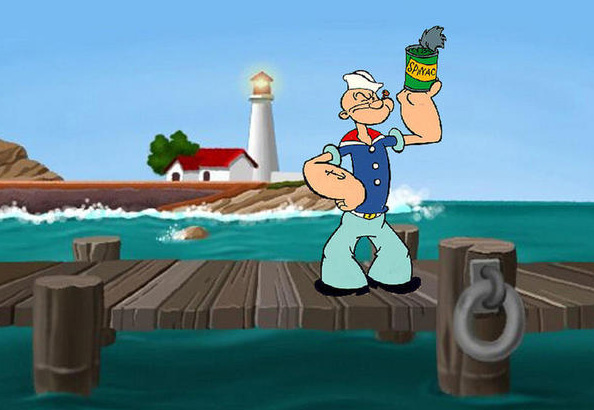 ¿Popeye tomaba esteroides?