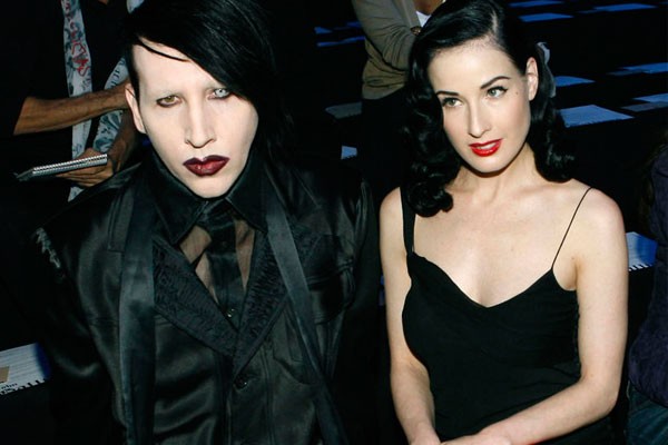 Dita Von Teese y Marilyn Manson