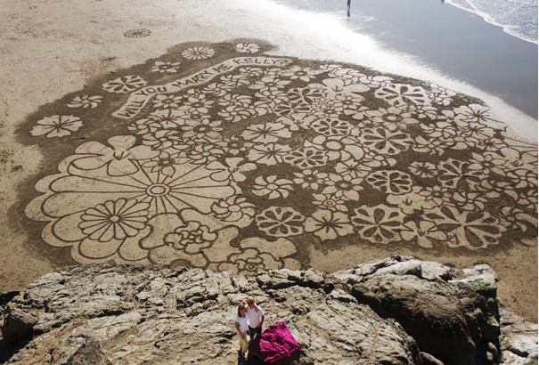Arte en la playa