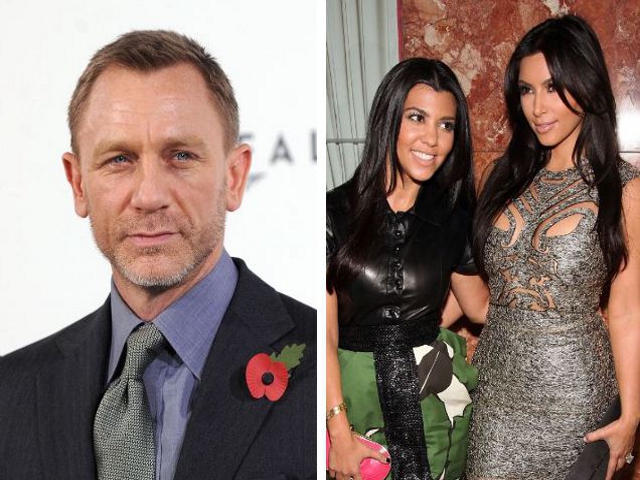 Daniel Craig y Las Kardashian