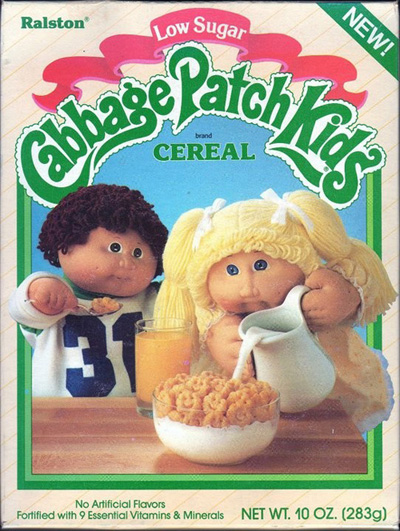 Los famosos muñecos tenían su cereal
