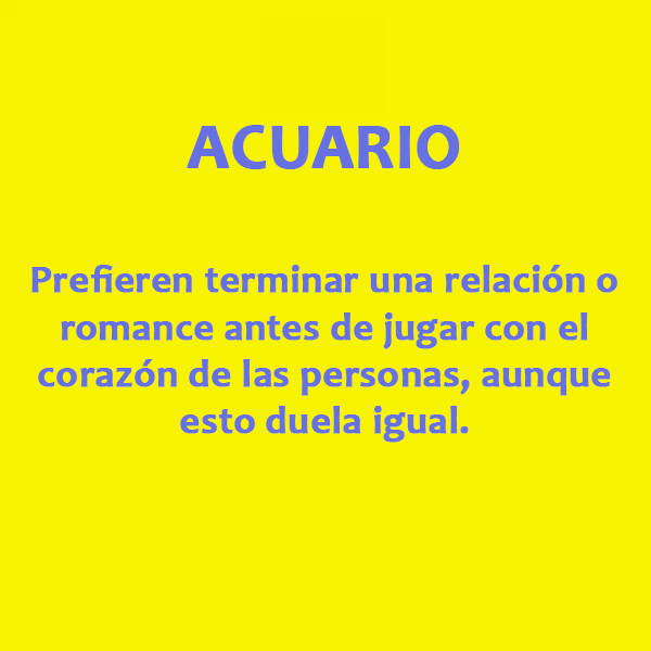 8. Acuario podría ser fiel si quisiera