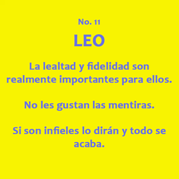 ¿Puede Leo ser infiel?