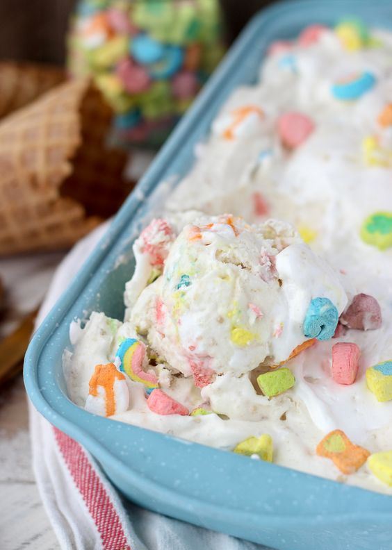 Pastel helado de Lucky Charms