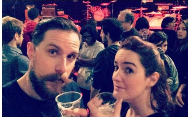 Gilles y su pareja antes del ataque en París