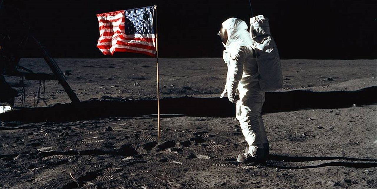 La llegada del hombre a la luna en 1969