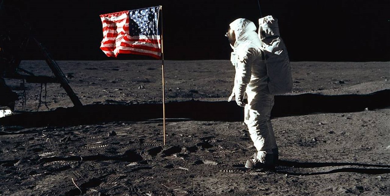 La llegada del hombre a la luna en 1969