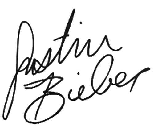 La firma de Justin Bieber