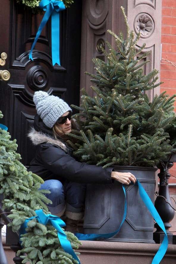 Sarah Jessica Parker decora su casa de Navidad