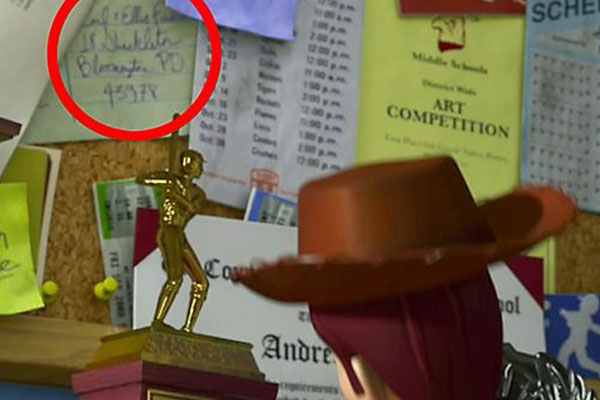 Andy de Toy Story tiene una relación familiar con UP!