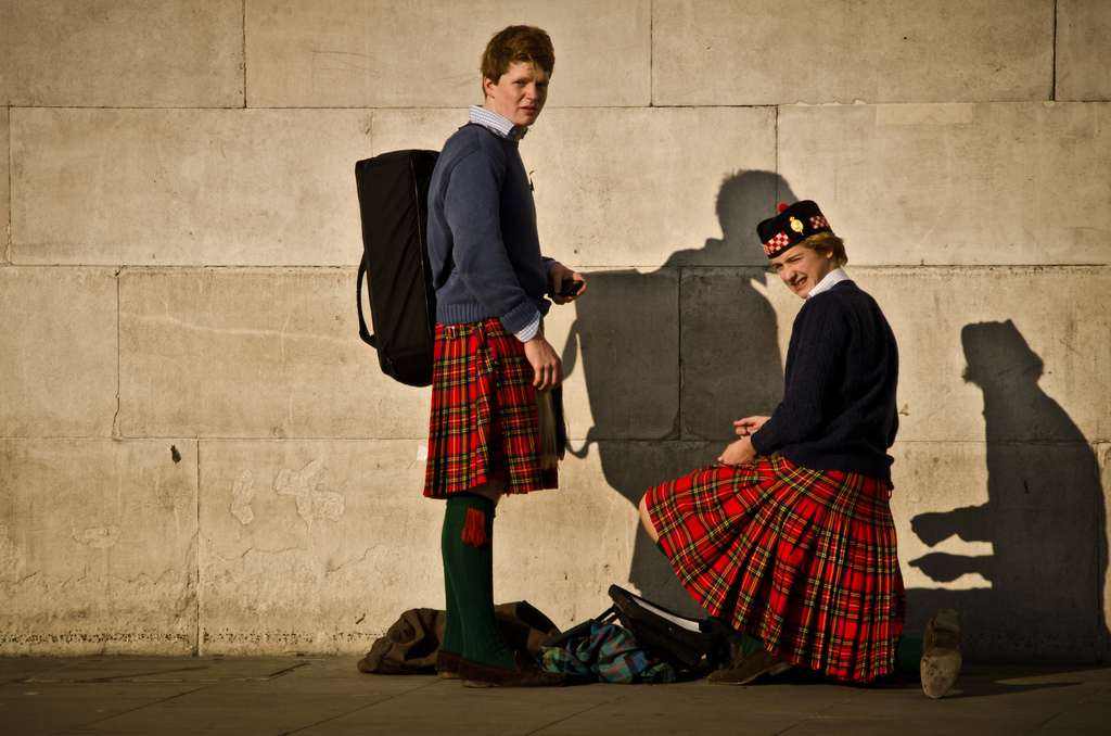 Escocia: Usan faldas y recitan poemas una vez al año