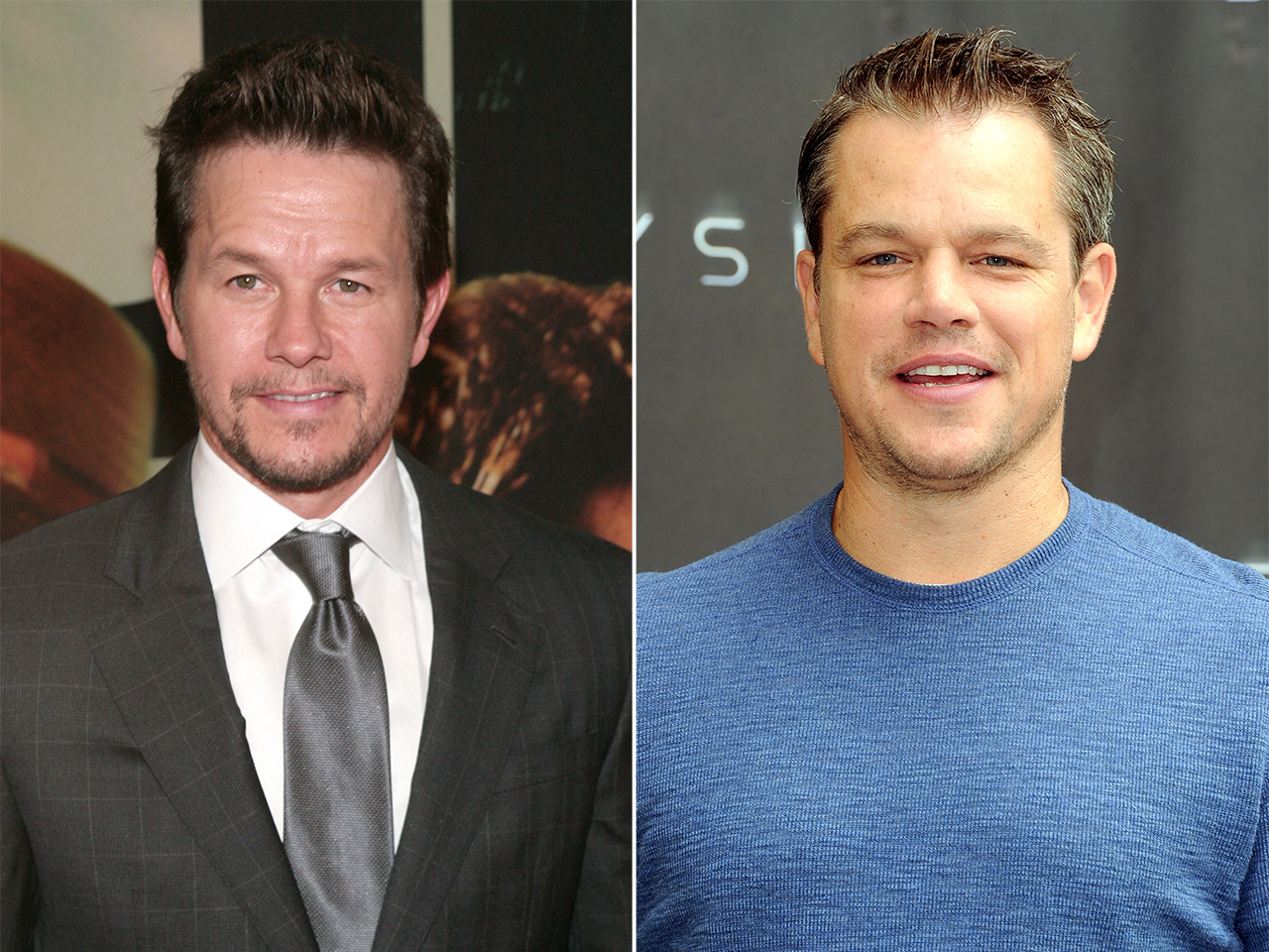 Mark Wahlberg y Matt Damon son confundidos por la gente de Hollywood