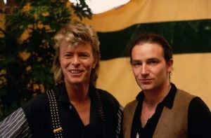 David Bowie y Bono Vox (U2)