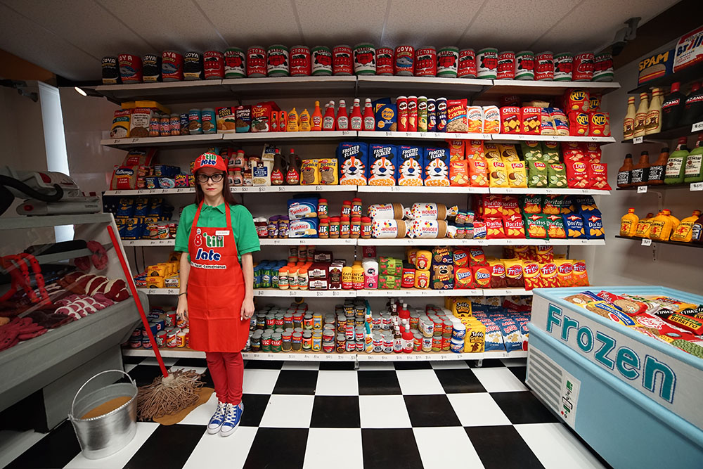 Supermercado en Manhattan de alimentos de fieltro hechos a mano