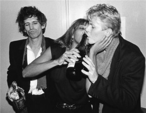 Keith Richards (The Rolling Stones), Tina Turner y David Bowie