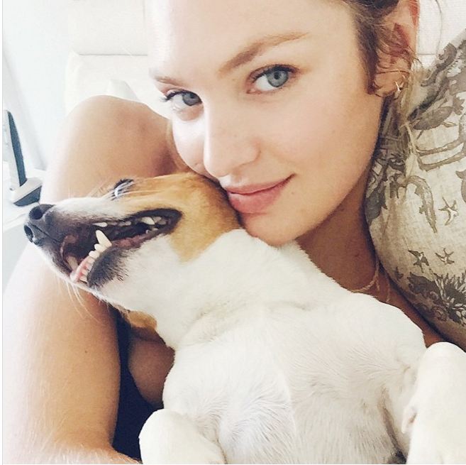 Candice Swanepoel sin maquillaje